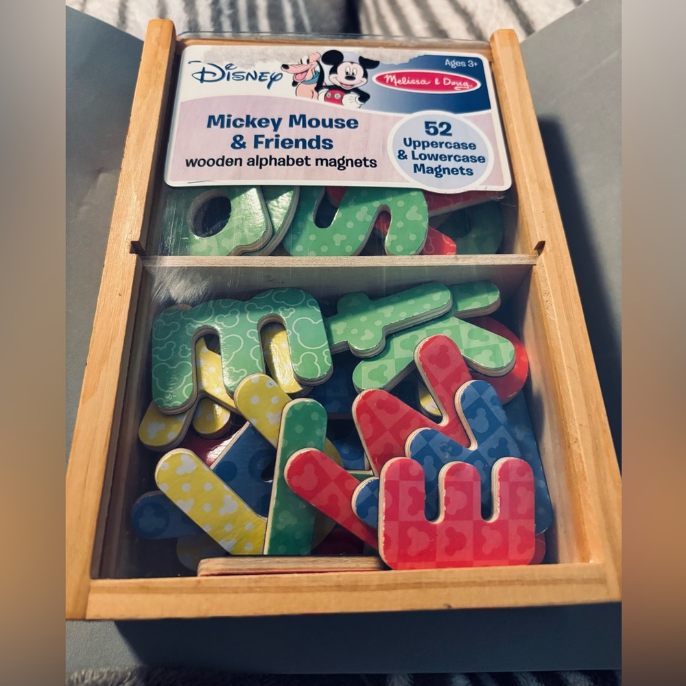 Melissa & Doug Disney Mickey Mouse & Friends Wooden Alphabet Magnets